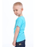 Blaues Jungen-T-Shirt mit Aufdruck NDZ4484 – Online-Shop – Boutique